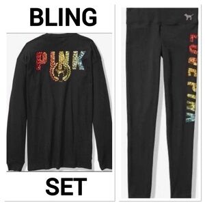 NWT VS PINK RAINBOW BLING SET